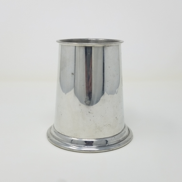 Vintage B.F.S Mug/Cup English Pewter See Through Bottom Tankard Made In England - Picture 7 of 12